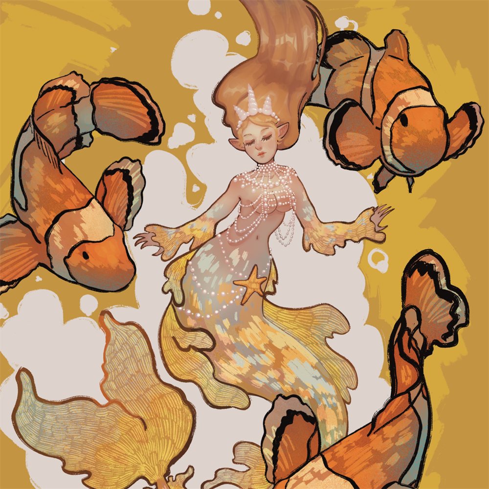 Sail Away shanties zine cover, English version